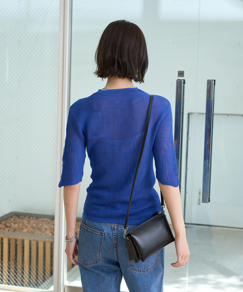 Rouge vif ニット セーター 両畦スリットシアーニットプルオーバー  