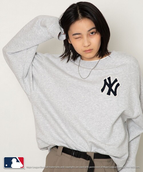 「FREAK'S STORE」 スウェットカットソー「popeyeコラボ」 フリ- ライトグレー レディース FREAK'S STORE 「FREAK'S STORE」 スウェットカットソー「popeye