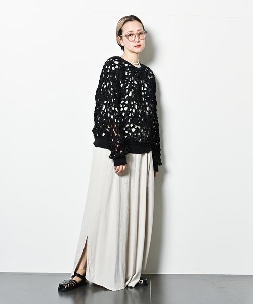 tシャツ TAAKK MESH KNIT PULLOVER TA25SS-JR051：ニット レディース TAG（PORTER） tシャツ TAAKK MESH KNIT PULLOVER TA25SS-JR051