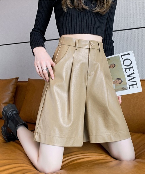 「gossip!ロサンゼルス」 ハーフパンツ M カーキ レディース_画像5