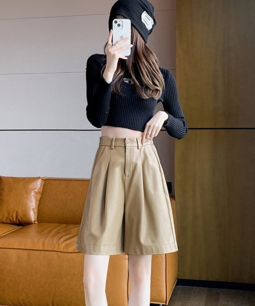 「gossip!ロサンゼルス」 ハーフパンツ M カーキ レディース_画像6