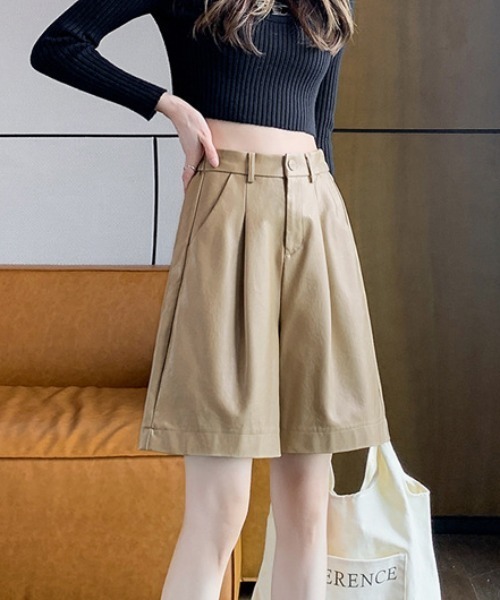 「gossip!ロサンゼルス」 ハーフパンツ M カーキ レディース_画像8