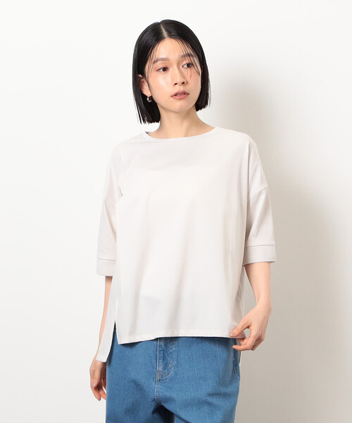 tシャツ 「接触冷感/抗菌防臭/マシンウォッシャブル」クリアスムース Tシャツ レディース セール】【接触冷感/抗菌防臭/マシンウォッシャブル】クリア