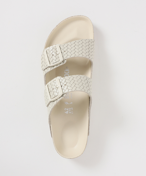 BIRKENSTOCK アリゾナ　エンボス　ホワイト ビルケンシュトック アリゾナ ホワイト エンボスレザー