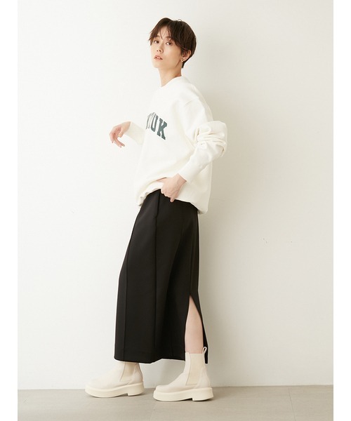 「emmi」 ショートブーツ 23cm アイボリー レディース_画像3