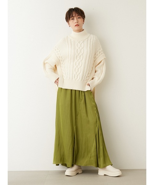 「emmi」 ショートブーツ 23cm アイボリー レディース_画像5