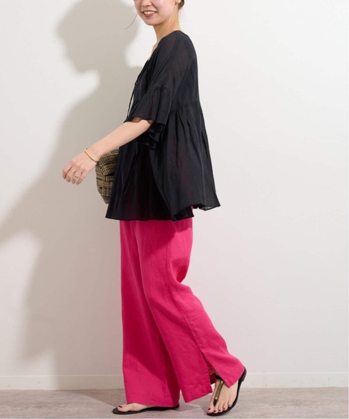 JOURNAL STANDARD relume パンツ 「WEB限定追加3」麻スリット