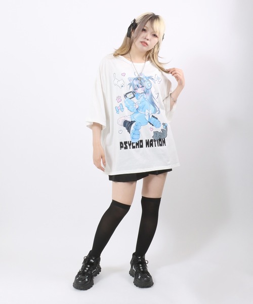 スティング☆さま専用(Tシャツ文章イラスト付き　タオル濃い色 tシャツ PSYCHONAITION（サイコネーション）寝田ルネ イラスト