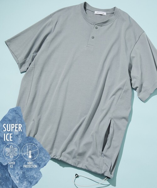 FREAK'S STORE（フリークスストア） tシャツ SUPER ICE HENLEY NECK