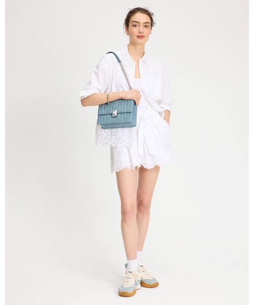 値下げ kate spade デニム キルティング チェーンバッグ kate spade NEW YORK（ケイト・スペード ニューヨーク） ショルダー