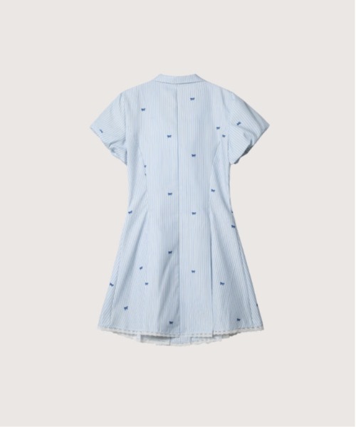 LA POMME petit（ラポミ・プチ） ワンピース 半袖 Preppy Style Stripe