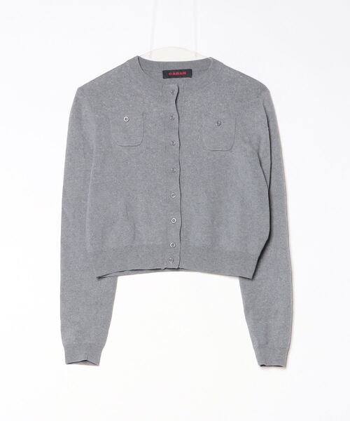 CABaN 「CABaN」 ニットカーディガン X-SMALL グレー レディース