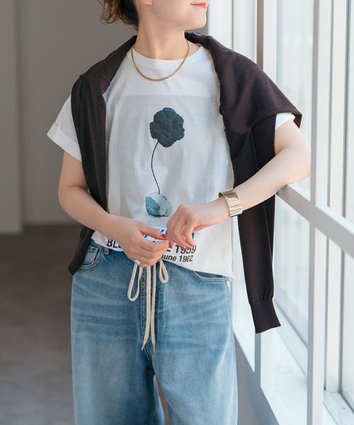 スピック&スパン　Tシャツ Spick＆Span tシャツ ART GRAPHIC Tシャツ レディース