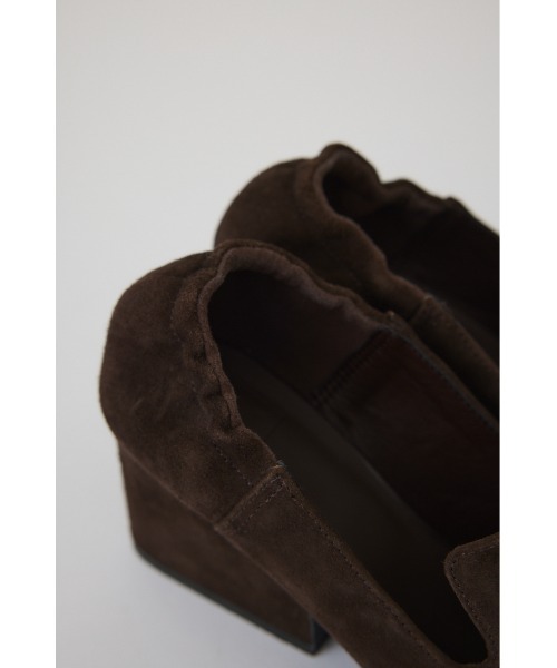 RIM.ARK パンプス Suede square toe heel スエードスクエアトゥヒール