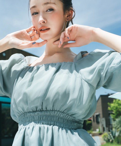 JILL by JILL STUART ◇楊柳オフショルパフブラウス セール】◇楊柳オフショルパフブラウス（シャツ/ブラウス）｜JILL by