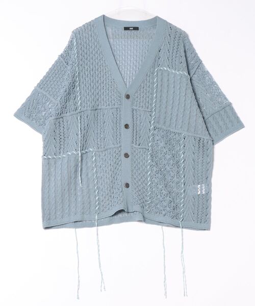 HARE（ハレ） ニットカーディガン FREE ブルー メンズ : ZOZOTOWN