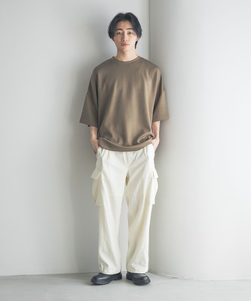 「LOWRYS FARM」 半袖Tシャツ LARGE ブラウン メンズ