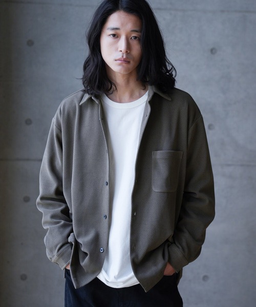 ラトルトラップ（RATTLE TRAP）/ハニカムジャガードオーバーシャツ RATTLE TRAP（ラトルトラップ） シャツ ハニカムジャガードオーバー