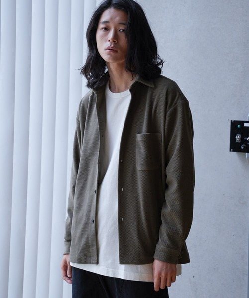 RATTLE TRAP（ラトルトラップ） シャツ ハニカムジャガードオーバー