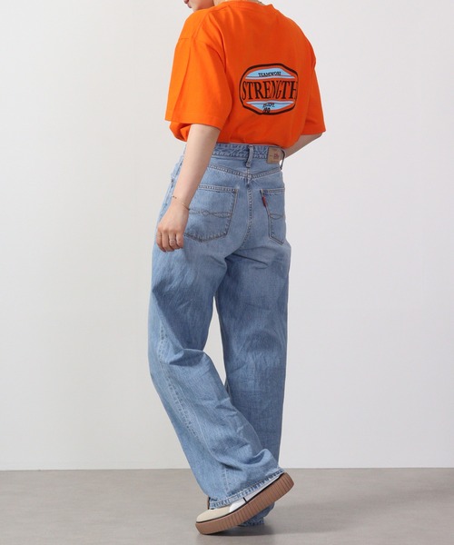 「MODISH GAZE」 半袖Tシャツ L オレンジ メンズ