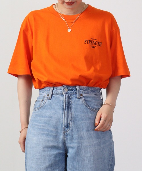 「MODISH GAZE」 半袖Tシャツ L オレンジ メンズ