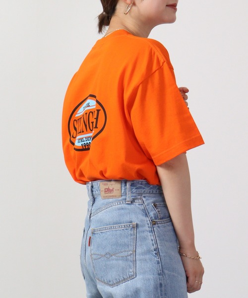 「MODISH GAZE」 半袖Tシャツ L オレンジ メンズ