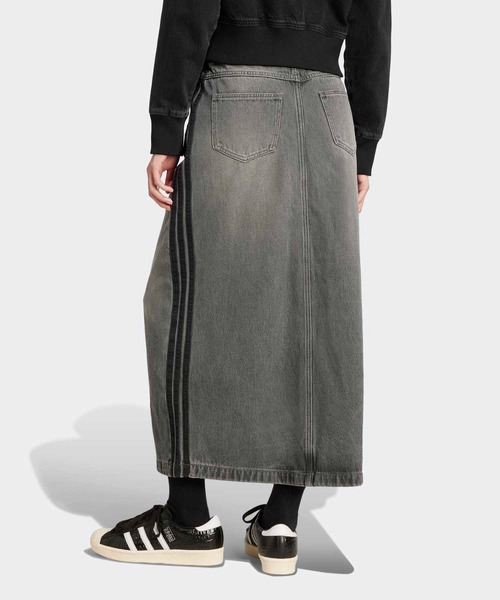 adidas デニムスカート アディカラー スリーストライプス デニム