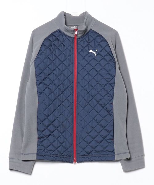 PUMA（プーマ） ワンポイントブルゾン L ネイビー レディース