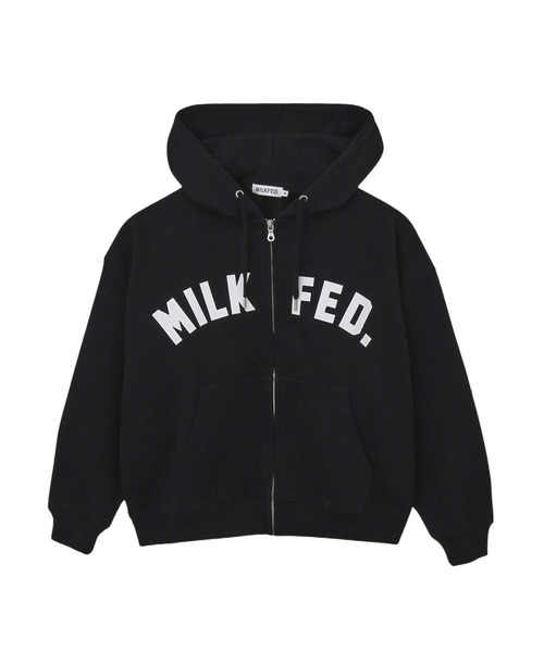 milkfed パーカー ミルクフェド MILKFED. パーカー レディース 大きいサイズ ジップ