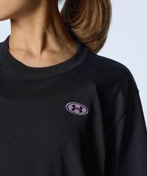 「UNDER ARMOUR」 半袖Tシャツ M ブラック レディース