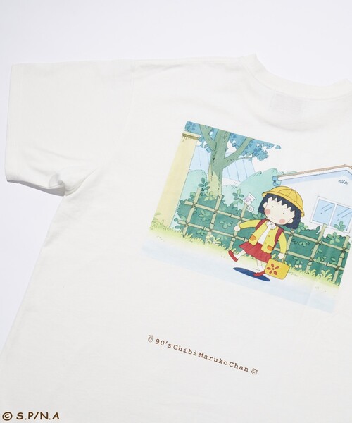 90's ちびまる子ちゃん Tシャツ 別注 90's ちびまる子ちゃん レトログラフィック クルーネックT
