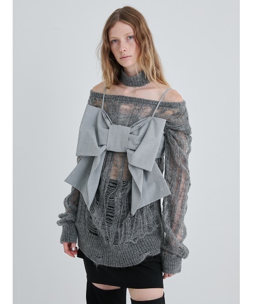 SORIN Big Ribbon Bustier/ビッグリボンビスチェ グレー WEB限定カラー】Big Ribbon Bustier/ビッグリボンビスチェ（ベア