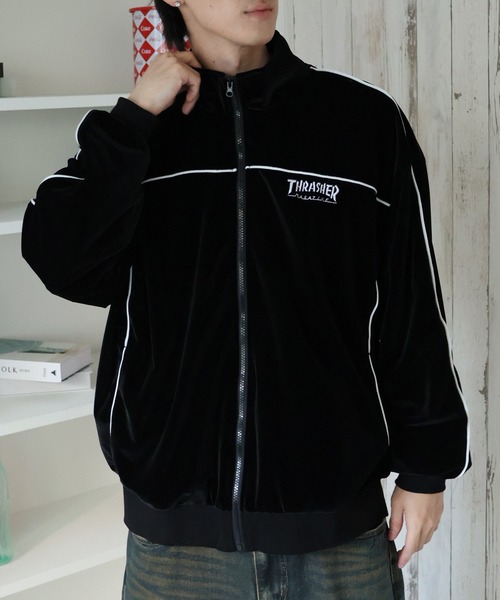 S*様 sean john ピンク パープル ベロア トラックジャケット ジャー SALE]オリジナルトラックジャケット ピンク×パープル | ソニー
