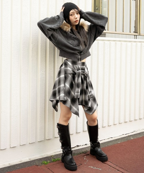 WEGO（ウィゴー） パーカー WEGO/「25年秋冬新作」ファーフード