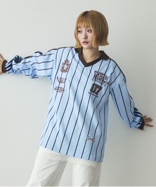 tシャツ TEE ストライプゲームシャツ レディース : ZOZOTOWN Yahoo!店