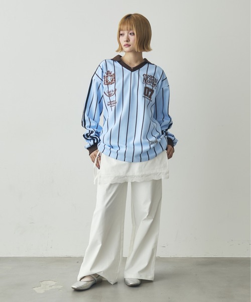 tシャツ TEE ストライプゲームシャツ レディース : ZOZOTOWN Yahoo!店