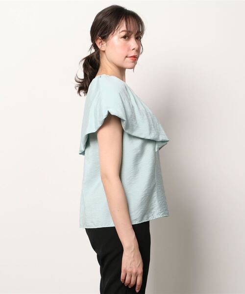 「EMMEL REFINES」 半袖ブラウス FREE ライトブルー レディース_画像2
