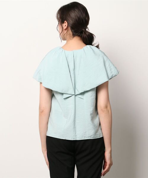 「EMMEL REFINES」 半袖ブラウス FREE ライトブルー レディース_画像3