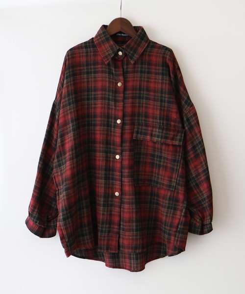 SpRay ブラウス シャツ ビエラBIGチェックシャツ レディース