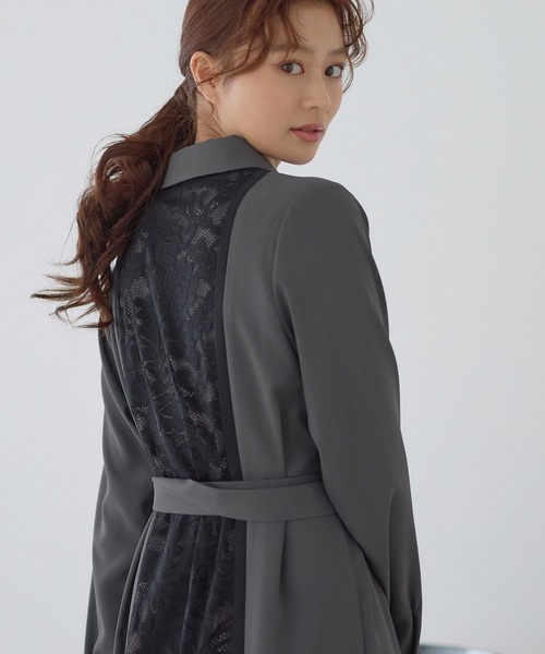 Andemiu（アンデミュウ） ワンピース 「選べる着丈」フロントレース 