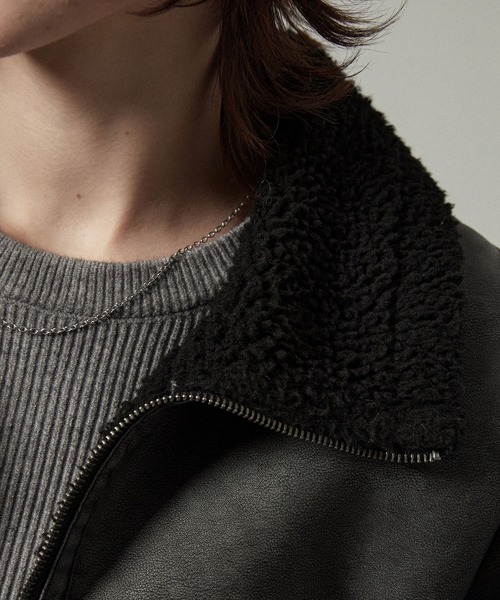 ムートンジャケット ムートンコート 「Alfred Alex」ヴィンテージ加工