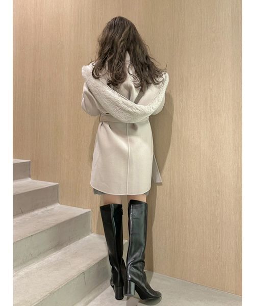 FRAY I.D（フレイ・アイディー） トレンチコート コート ファーリバー