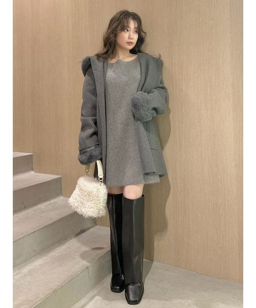 FRAY I.D（フレイ・アイディー） トレンチコート コート ファーリバー