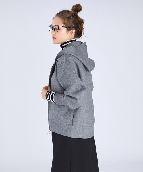 Agnes b. 八の字　コットンジップパーカー　グレー　フーディー To b. by agnes マウンテンパーカー ウインドブレーカー WEBスペシャル