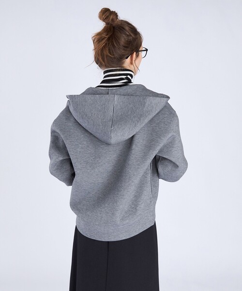 Agnes b. 八の字　コットンジップパーカー　グレー　フーディー To b. by agnes マウンテンパーカー ウインドブレーカー WEBスペシャル