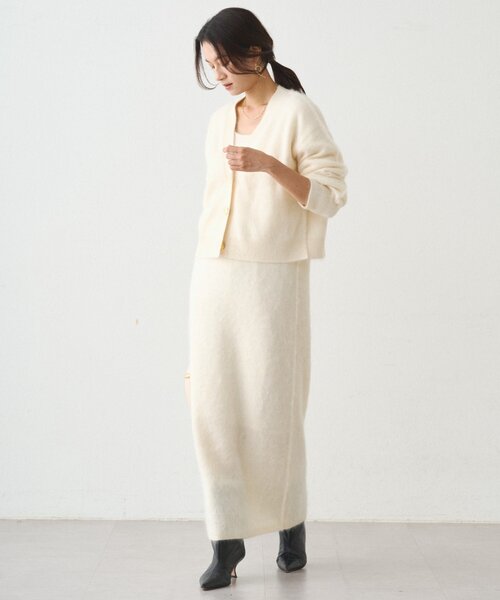 Loungedress（ラウンジドレス） ワンピース シャギーニットワンピース