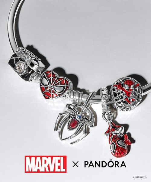 PANDORA（パンドラ） チャーム マーベル スパイダーマン ダングル