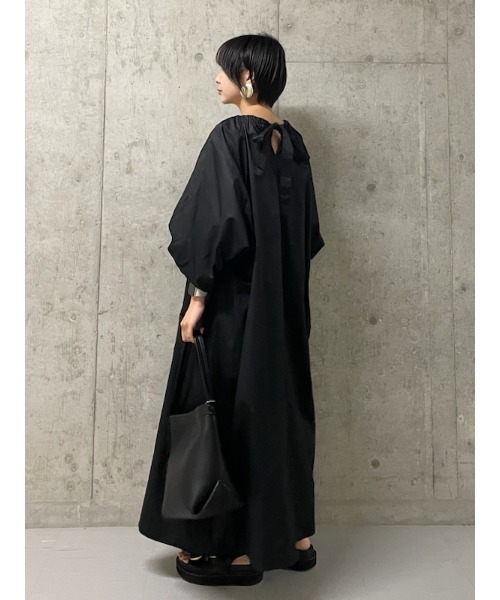 Mila Owen（ミラオーウェン） 7分袖ワンピース ONE SIZE ブラック