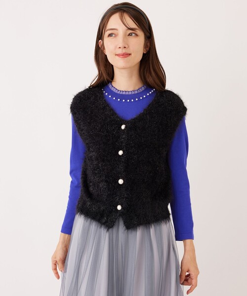 TO BE CHIC（トゥー ビー シック） ベスト ジレ フェザーミックス 2WAY