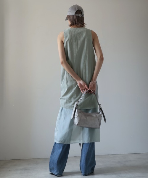 「Ulysses」 「Doula Doula」ノースリーブワンピース F ベージュ レディース_画像9